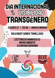 AIRE LGTBIQ+ va a celebrar del Día de la Visibilidad Trans
